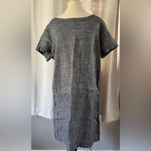 Garnet Hill linen short sleeve dress Size 12